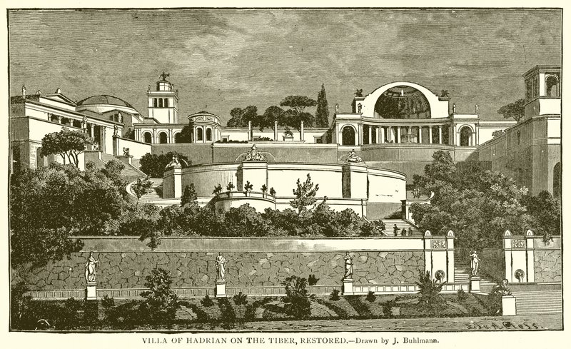 Villa de Adriano en el Tíber, restaurada de English School