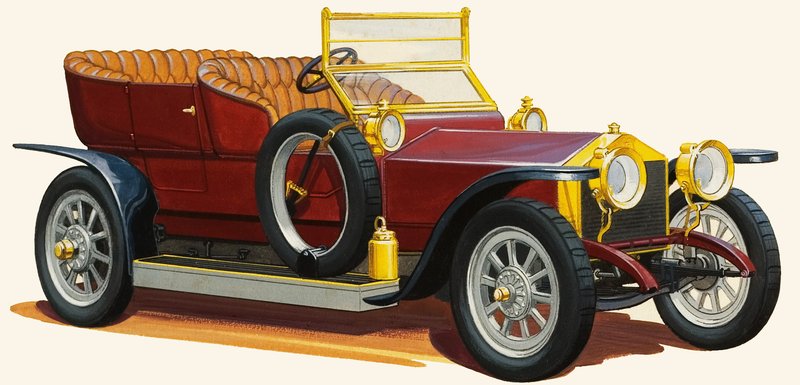 Coche de motor vintage de English School