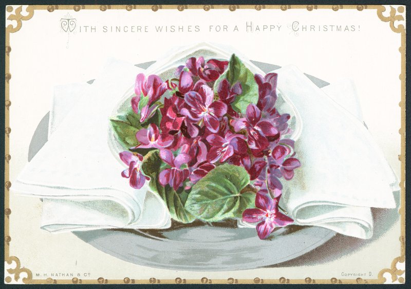 Violetas, Tarjeta de Navidad de English School