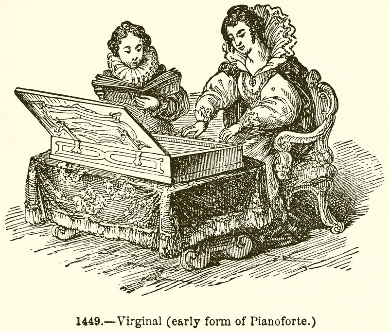 Virginal (Forma Temprana de Pianoforte) de English School