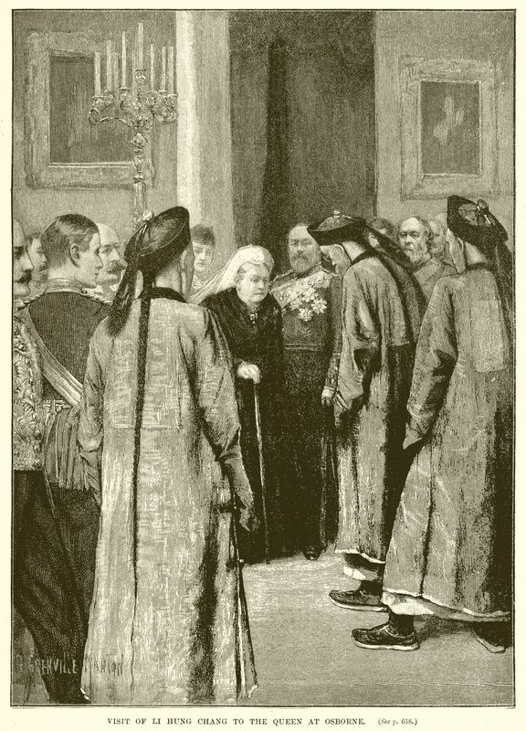 Visita de Li Hung Chang a la Reina en Osborne de English School