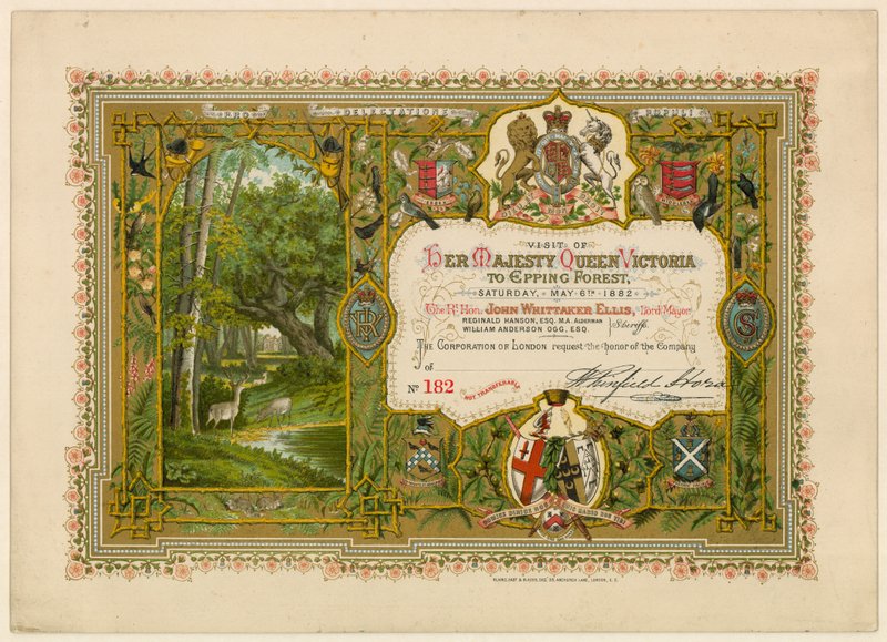 Visita de la Reina Victoria a Epping Forest, 1882 de English School