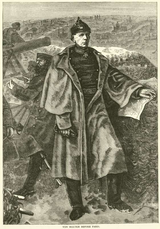 Von Moltke ante París, noviembre 1870 de English School