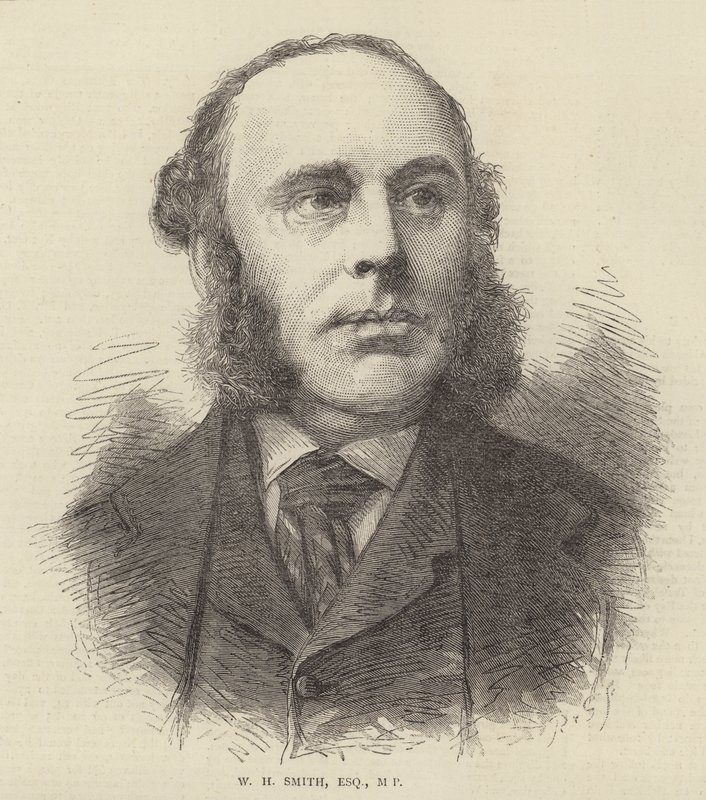 W H Smith, Esquire, MP (grabado) de English School