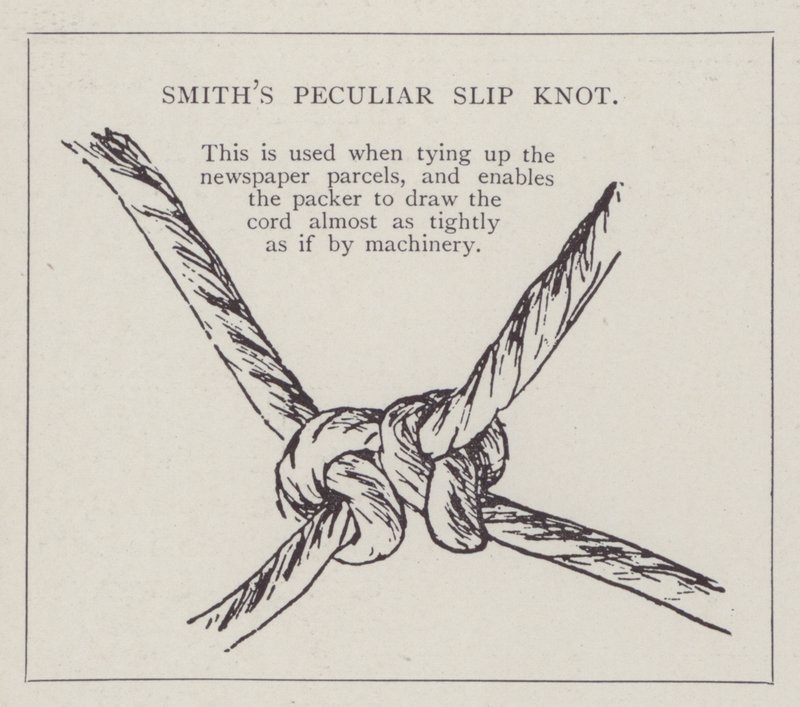 El peculiar nudo corredizo de W H Smith de English School