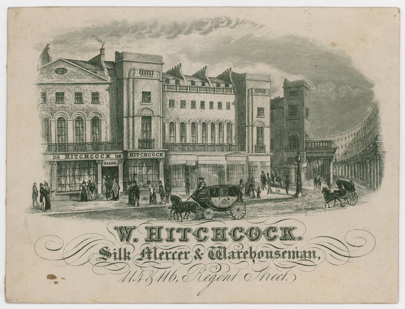 W Hitchcock, tarjeta comercial de English School