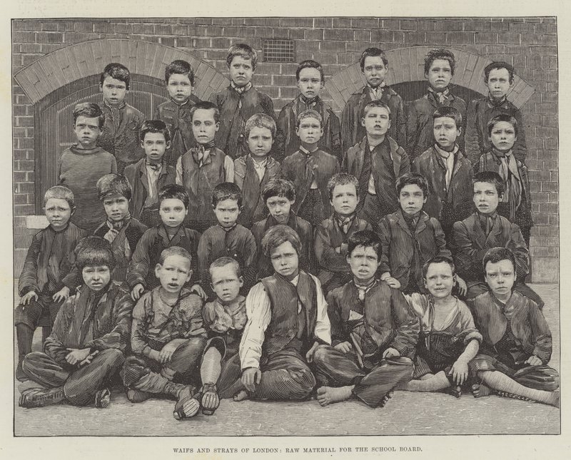 Huérfanos y Vagabundos de Londres, Materia Prima para la Junta Escolar de English School