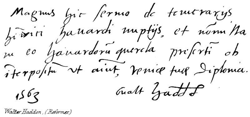 Walter Haddon, (Reformador) de English School