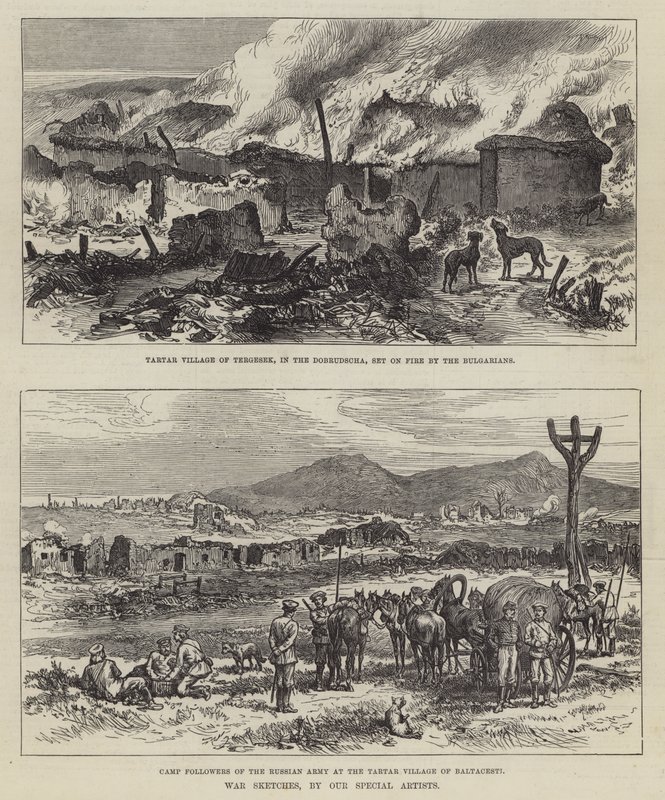 Bocetos de guerra (grabado) de English School