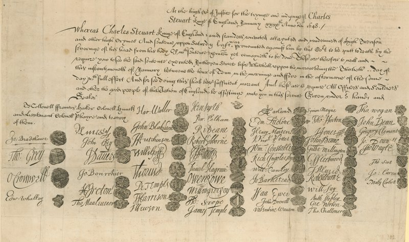 Orden de ejecución del Rey Carlos I de English School