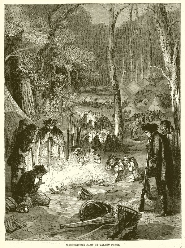 Campamento de Washington en Valley Forge de English School