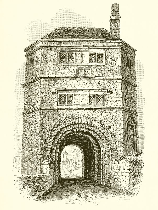 Torre de vigilancia en el Puente Hythe, llamada Estudio de Fraile Bacon de English School
