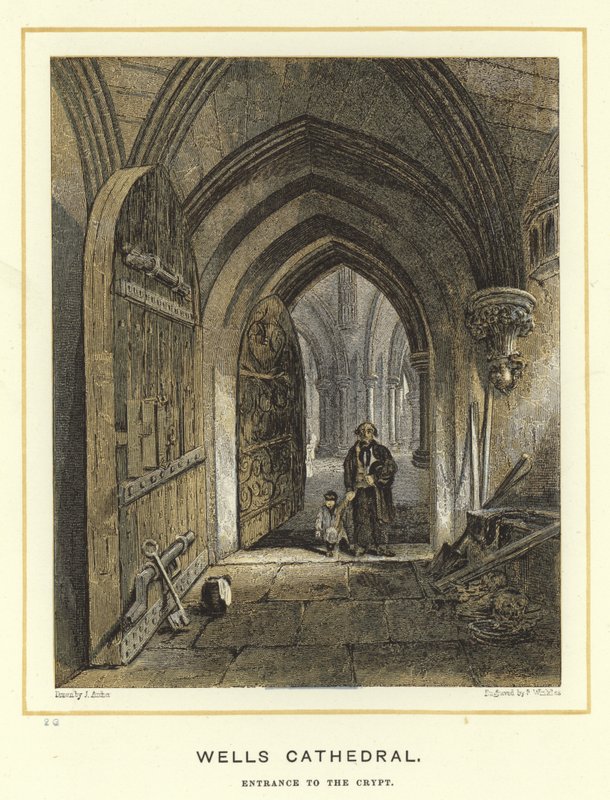 Catedral de Wells, entrada a la cripta de English School
