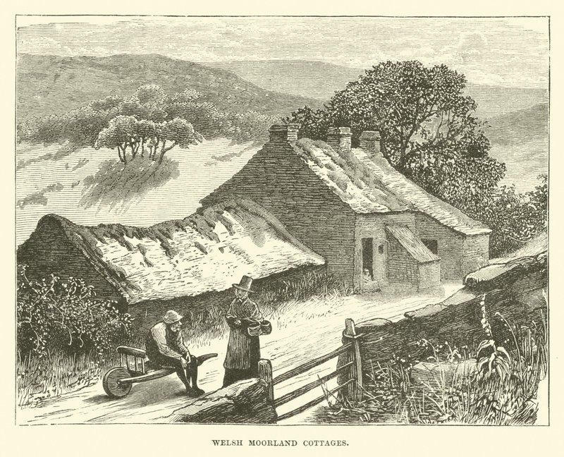 Cabañas en el páramo galés de English School