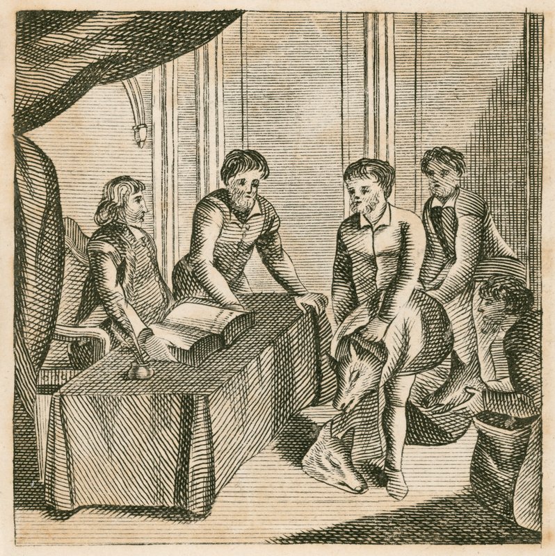 Galés pagando un tributo de cabezas de lobos al rey Edgar de English School