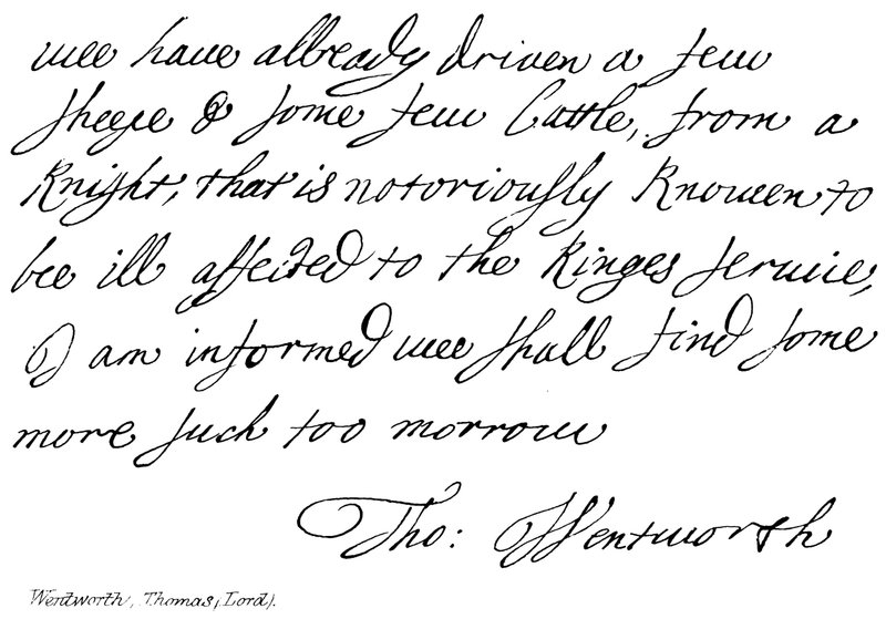 Thomas Wentworth (Lord) de English School