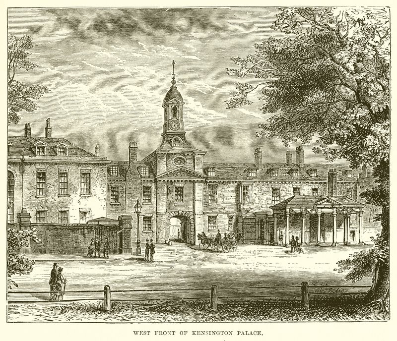 Fachada oeste del Palacio de Kensington de English School