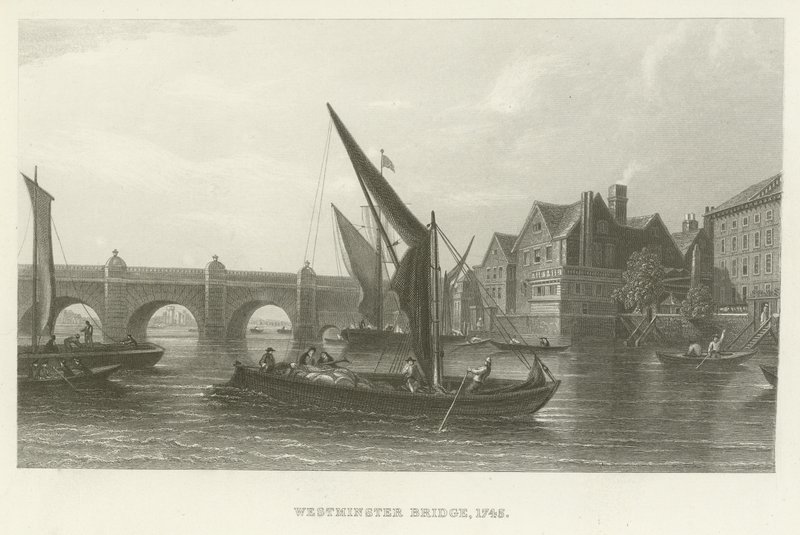 Puente de Westminster, 1745 de English School