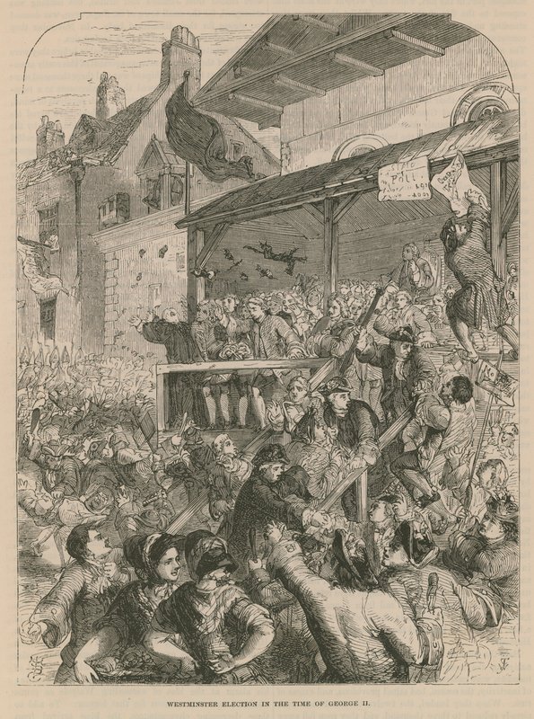 Elección de Westminster en la época de Jorge II de English School