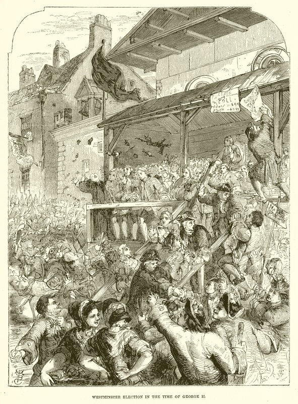 Elección de Westminster en la época de Jorge II de English School