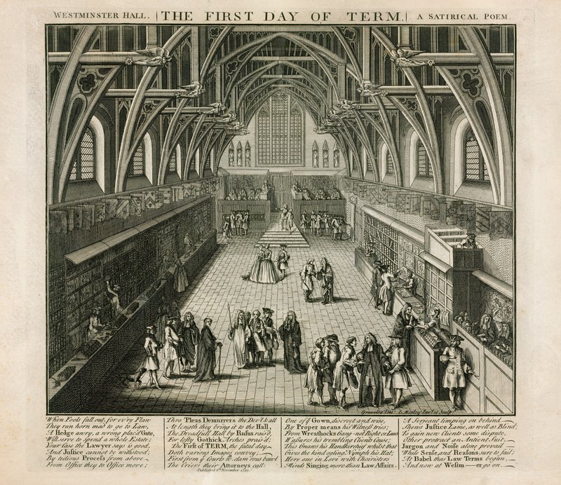 Westminster Hall, El Primer Día del Término, Un Poema Satírico de English School