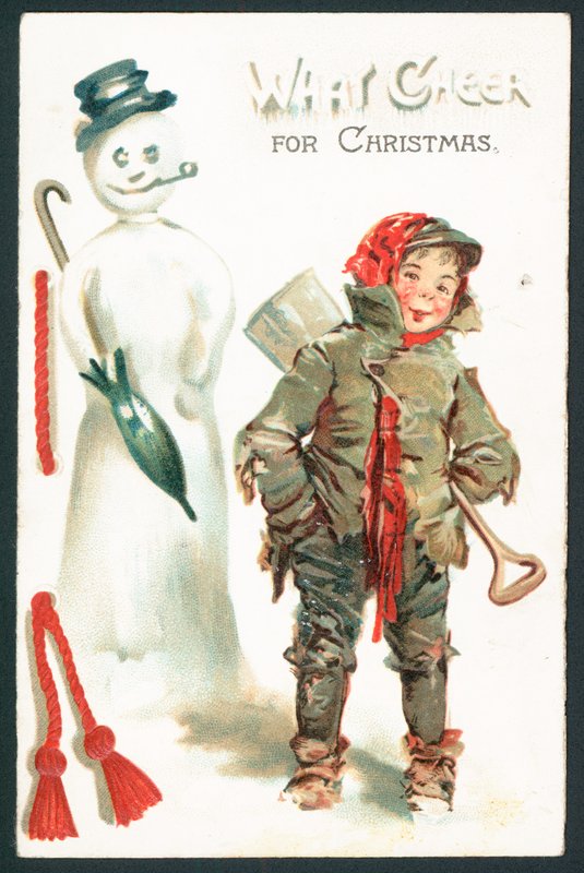 ¡Qué alegría para Navidad! - Tarjeta victoriana de Navidad de English School