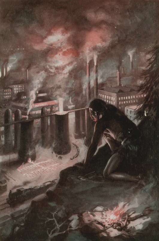Lo que el primer hombre vio en el fuego de English School