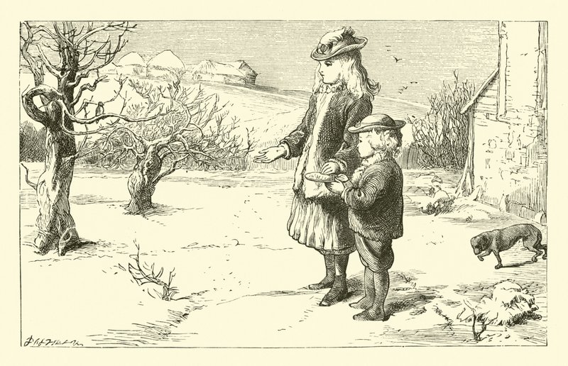 Cuando la nieve está en el suelo de English School