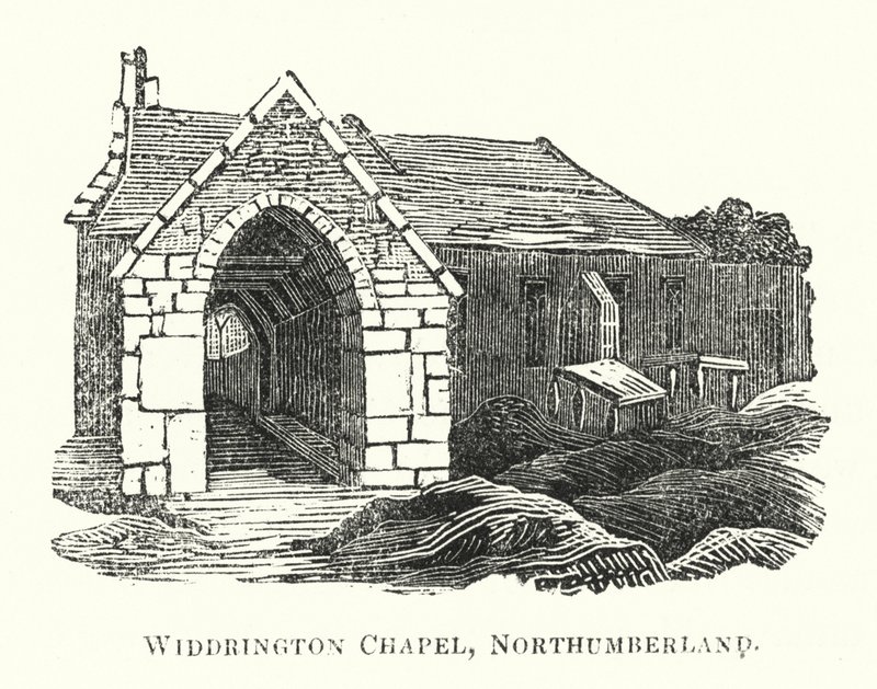 Capilla Widdrington, Northumberland (grabado) de English School