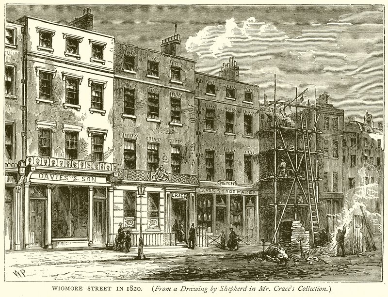 Wigmore Street en 1820 de English School