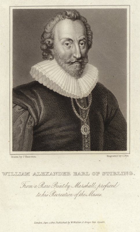 William Alexander, 1er Conde de Stirling (c 1570 - 12 de septiembre de 1640) de English School