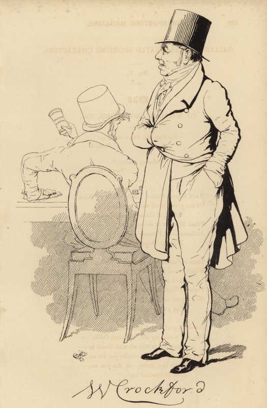 William Crockford, propietario de un club de juego en Londres de English School