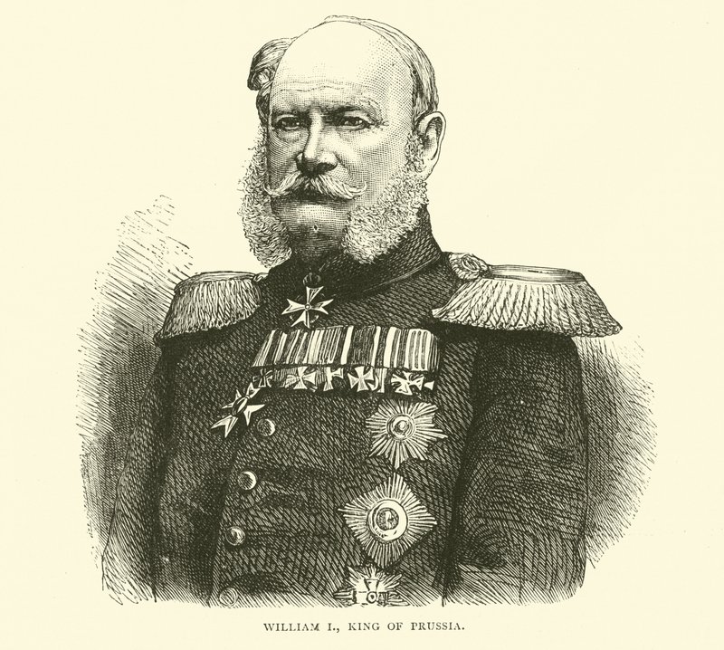 Guillermo I, Rey de Prusia, julio 1870 de English School