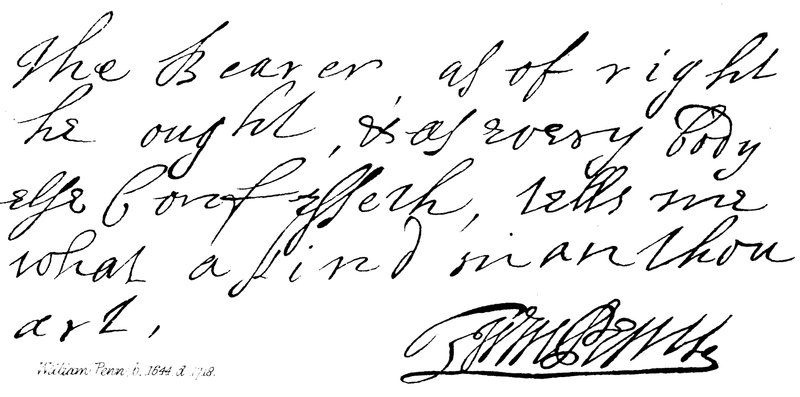 William Penn, nacido en 1644, fallecido en 1718 de English School