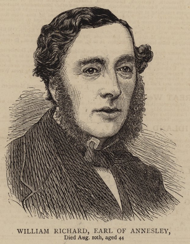 William Richard, Conde de Annesley (grabado) de English School