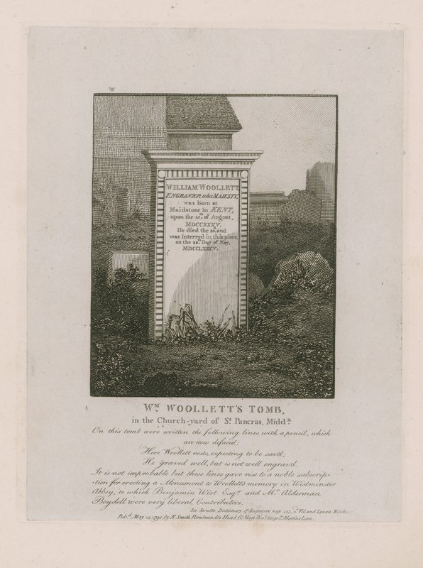 Tumba de William Woollett de English School