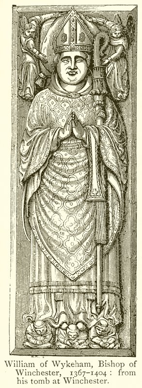 Guillermo de Wykeham, Obispo de Winchester, 1367-1404 de English School