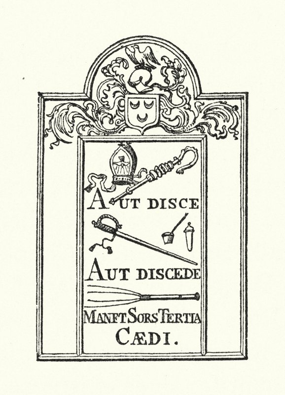 Colegio de Winchester: Aut Disce Aut Discede (grabado) de English School