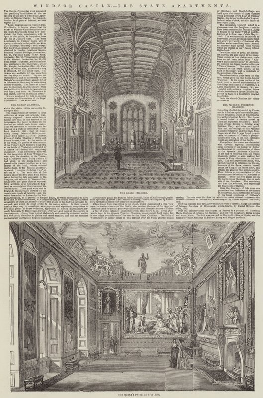 Castillo de Windsor, los Apartamentos de Estado de English School