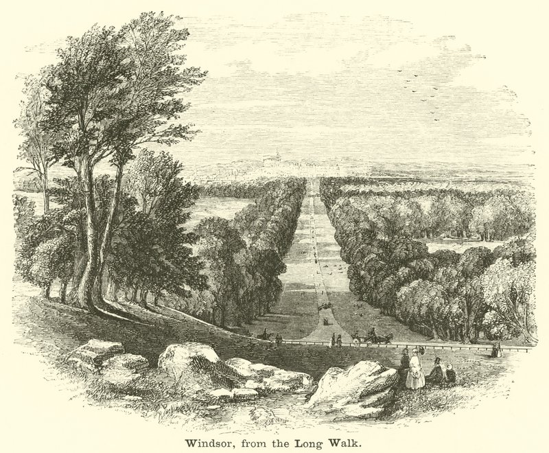Windsor, desde el Long Walk de English School