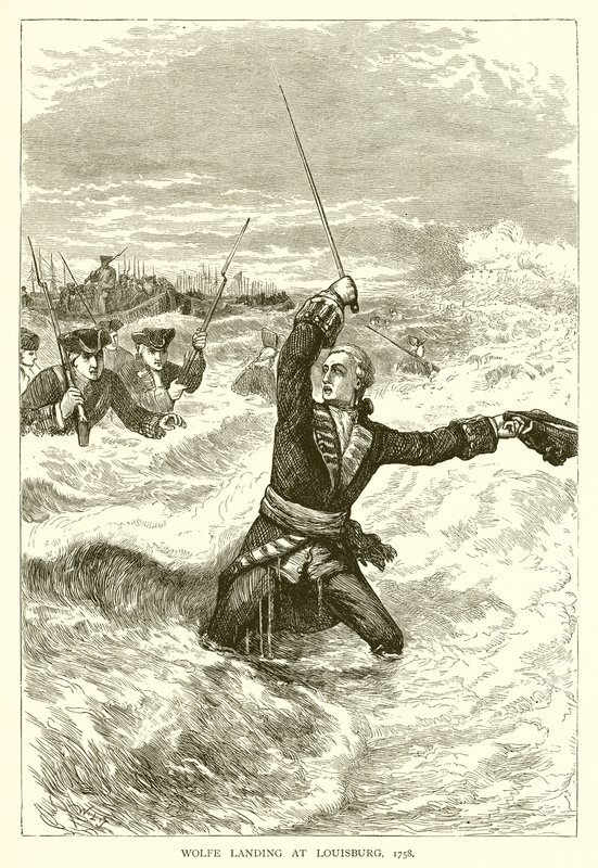 Desembarco de Wolfe en Louisburg, 1758 de English School