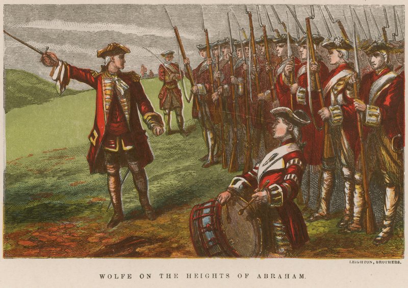 Wolfe en las Alturas de Abraham de English School