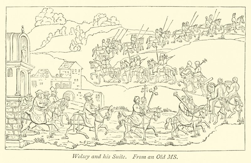 Wolsey y su séquito de English School