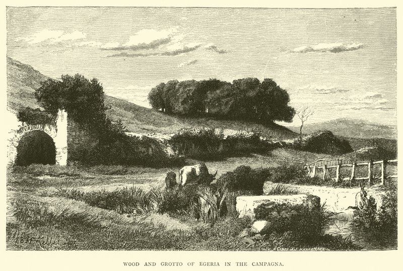 Bosque y gruta de Egeria en la Campagna de English School