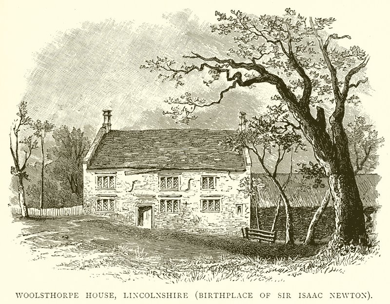 Casa Woolsthorpe, Lincolnshire (Lugar de nacimiento de Sir Isaac Newton) de English School