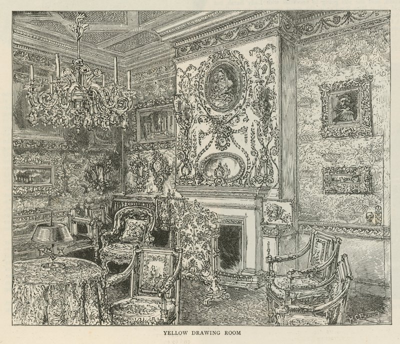 Sala de dibujo amarilla, Holland House de English School
