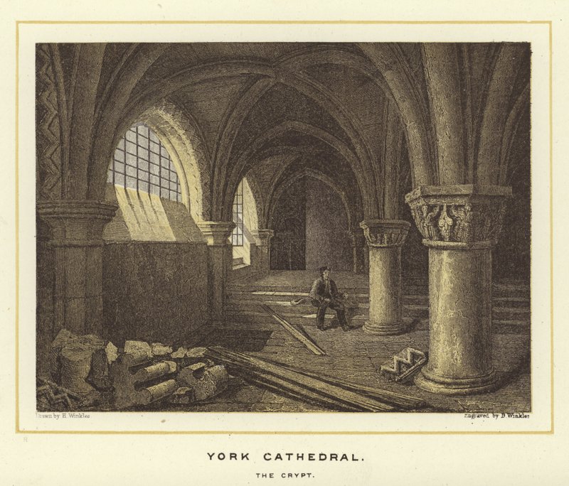 Catedral de York, la cripta de English School