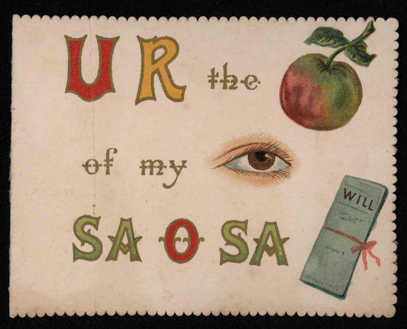 "Eres la niña de mis ojos", tarjeta de felicitación de English School