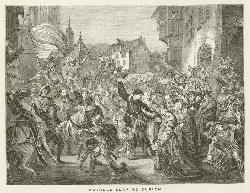 Zwinglio dejando Zúrich de English School
