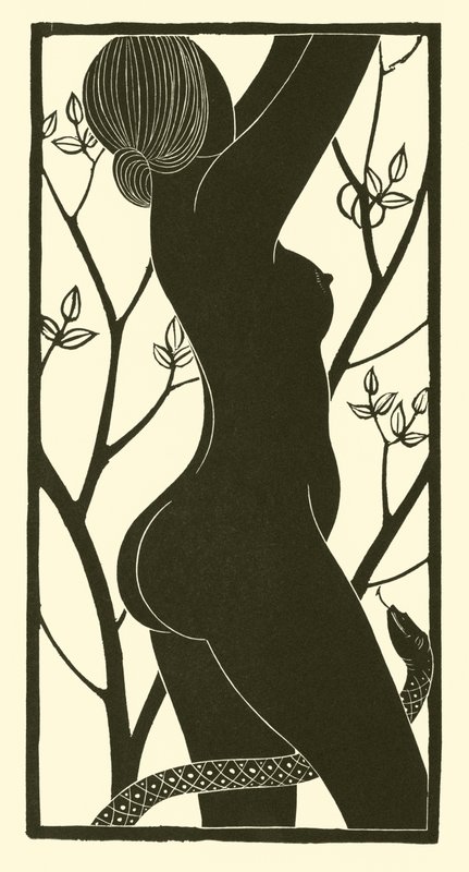 Eva (litografía) de Eric Gill